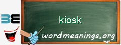 WordMeaning blackboard for kiosk